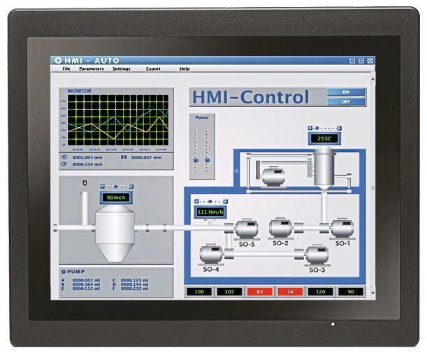 Panel PC Serie mit PCAP-Technologie mit einer Displaygröße von 19