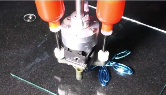 The rotating printing platform (Source:  Harvard University)