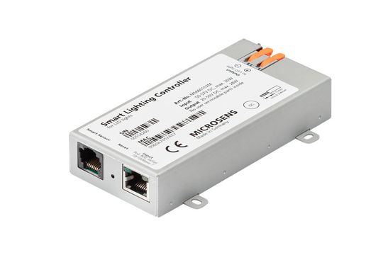 Der Controller der 2. Generation steuert die LED-Leuchte und stellt mit Power-over-Ethernet die Stromversorgung über das Datennetz sicher: Mit PoE+ sogar bis zu 28 W.(Bild:  MICROSENS)