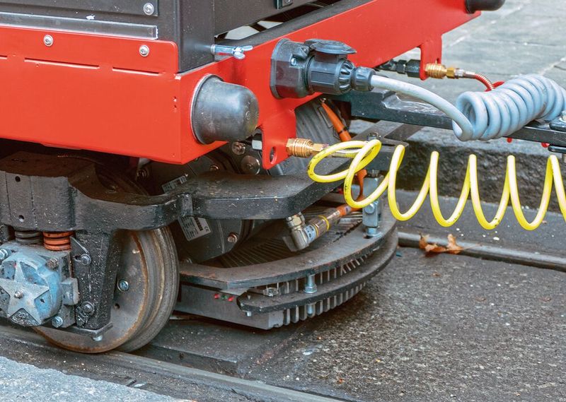 Die Panoramabahn im Europapark Rust ist ein Beispiel für neue Energieinfrastrukturen. Im Bild: der Übertragerkopf TDM80E des Energieübertragungssystems Movitrans.  (Bild: SEW-Eurodrive)