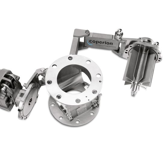 Den Hygienic-Zellenradschleusen von Coperion hat das United States Department of Agriculture (USDA) die Zertifizierung nach USDA Dairy Grading Branch erteilt. (Bild:  Coperion)