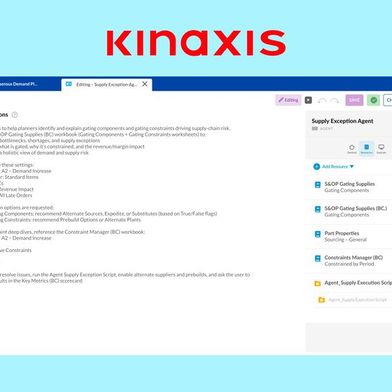 Mit der Software Maestro Agent Studio erweitert Kinaxis seine KI-Strategie. Kunden können damit ihre eigenen Agenten erstellen. (Bild: Kinaxis)