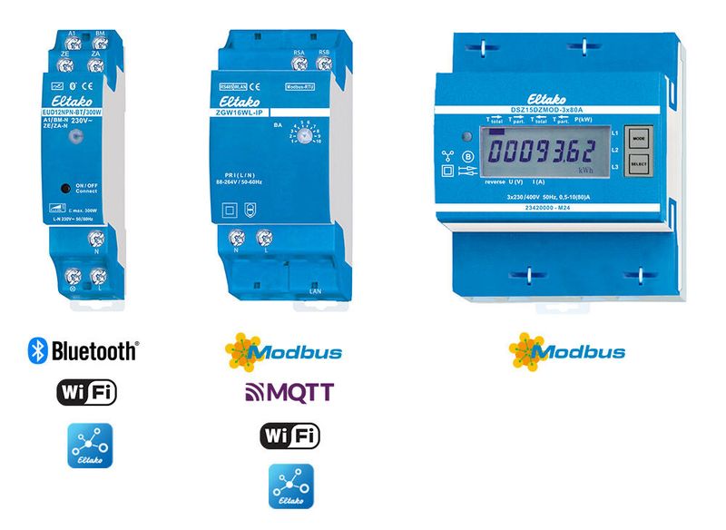 ELTAKO (Halle 12.1, Stand E39): Im Gepäck haben die Leute von ELTAKO unter anderem den Matter-fähigen Universaldimmer „EUD62NPN-IPM/110-240V“, den Bluetooth-Dimmer „EUD12NPN-BT/300W-230V“ sowie das Stromzähler-Gateway „ZGW16WL-IP“ und weitere Lösungen. (Bild: ELTAKO)