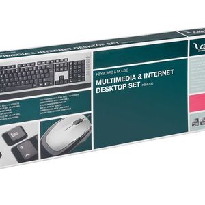 Das Komplettpaket KM-100 besteht aus einem Keyboard und einer Maus. Neben dem Multimedia-Kit ist auch ein Wireless-Tastatur-Maus-Set im Angebot.