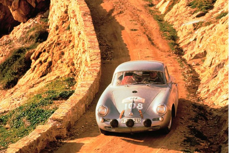 Der Porsche-356-B-1600-GS-Carrera-GT gewinnt die Tour de Corse 1960. (Bild: Porsche)