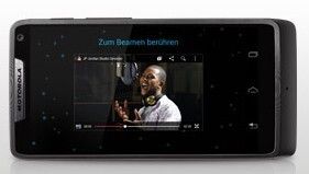 ANDROID BEAM: ANTIPPEN UND TEILEN (Bild: Motorola)