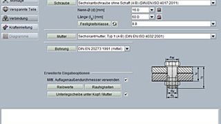 Zur detaillierten Schraubenberechnung nach VDI 2230 steht nun ein neues E-Assistant-Berechnungsmodul zur Verfügung. (Bild: GWJ Technology)