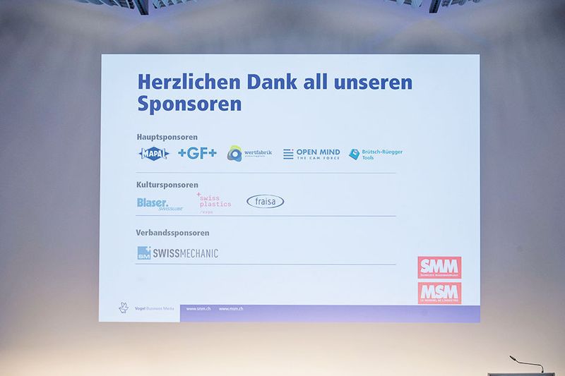 Ein besonderer Dank gilt wie immer auch den Sponsoren des SMM-Kongresses. (VBM/Thomas Entzeroth)