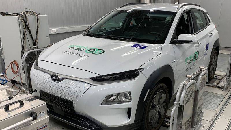 Füns Sterne im „Green NCAP“: Der Hyundai Kona ist aus Sicht er Prüfer eines der umweltfreundlichsten Autos auf dem Markt.(Bild:  Euro NCAP)