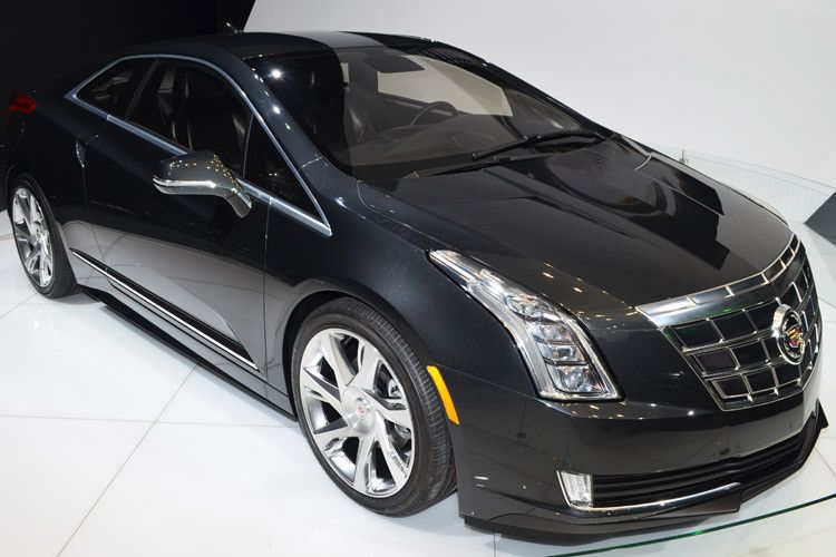 Das neue Elektro-Coupé ELR von Cadillac, das dank Range-Extender-Technologie eine Reichweite von etwa 550 Kilometern haben soll. (Foto: Rehberg)