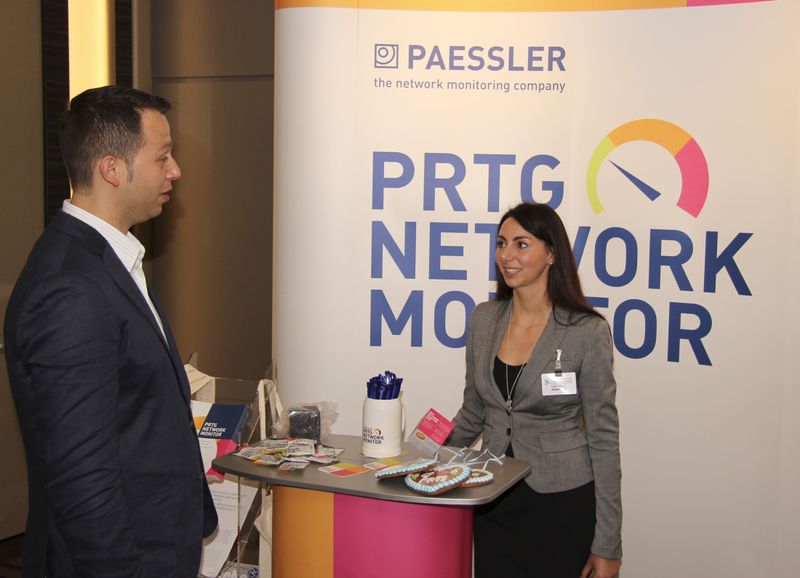 Der Stand der Paessler AG wurde von Regina Brunner betreut. (Vogel IT-Akademie)