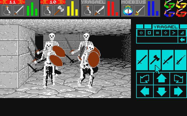 Der Dungeon Crawler Dungeon Master beeindruckte auf dem Atari ST 1987 vor allem mit seiner 