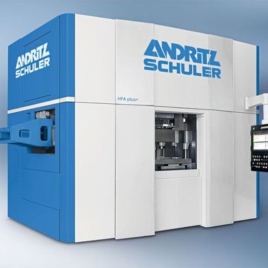 Das Bild zeigt die von Andritz Schuler und Feintool entwickelte HFA-Feinschneidpresse. (Bild: Andritz)