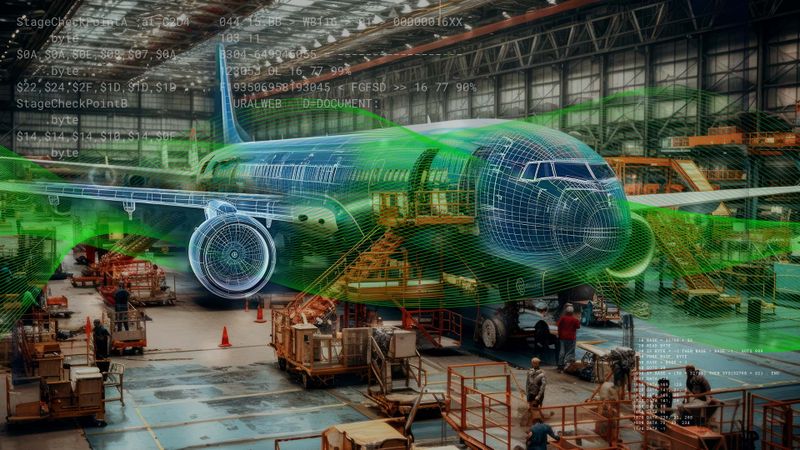 Komplexe Entwicklungsprojekte mit hohen regulatorischen Anforderungen wie in der Luft- und Raumfahrt profitieren besonders vom Intelligent Product Lifecycle.(Bild:  PTC)