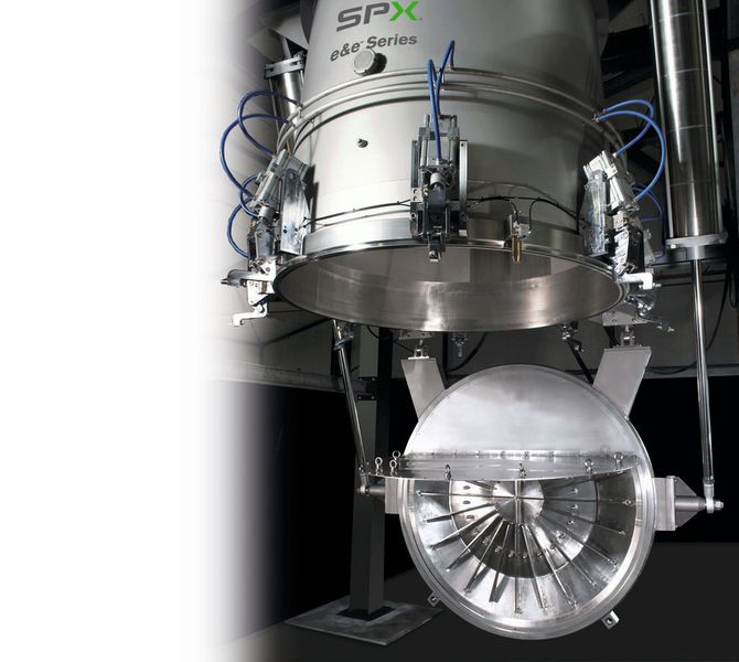 The SPX design ensures an efficient filtration of the solids material, a self draining design and easy discharge of residues. (Picture: SPX)