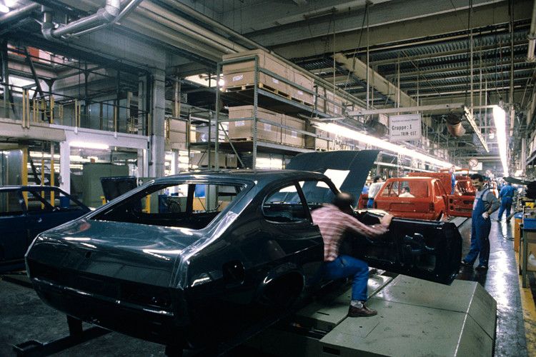 Ab dem Jahr 1975 wurde der Capri ausschließlich im Werk in Köln-Niehl gebaut. (Foto: Ford)