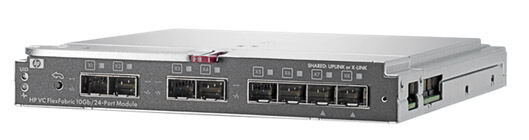 Das HP Virtual Connect FlexFabric 10Gb/24-Port Modul umfasst 24 Ports mit jeweils 10 Gigabit Bandbreite und ermöglicht sowohl die Netzwerk- als auch die Storage-Kommunikation. (Archiv: Vogel Business Media)