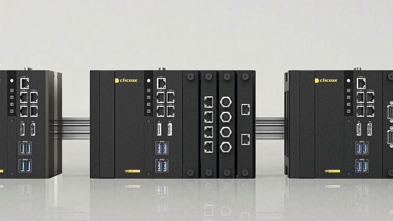 Embedded-PC MD-3000: kombiniert hohe Rechenleistung, modulare Skalierbarkeit, kompaktes Design und DIN-Rail-Montage.(Bild:  Cincoze)