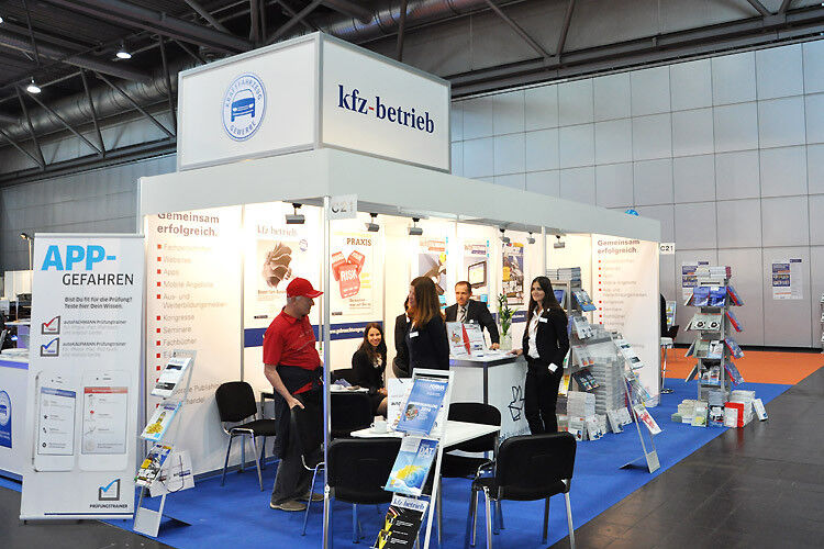Ebenfalls in Leipzig am Start: der Verlag Vogel Business Media unter anderem mit dem Fachmagazin »kfz-betrieb« und den Fachbüchern des Buchverlags. (Foto: Grimm)
