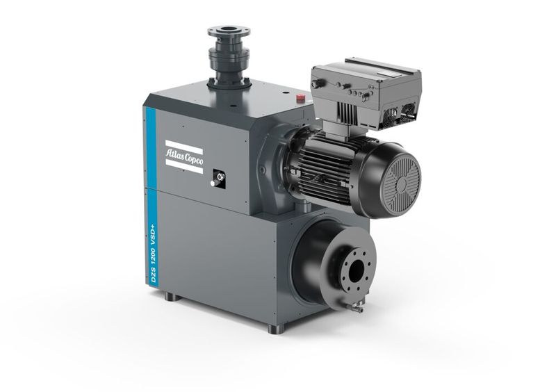 DZS 600 und 1200 VSD+ von Atlas Copco, trockene Klauen-Vakuumpumpen für eine lange Betriebszeit (Bild: Atlas Copco Group)