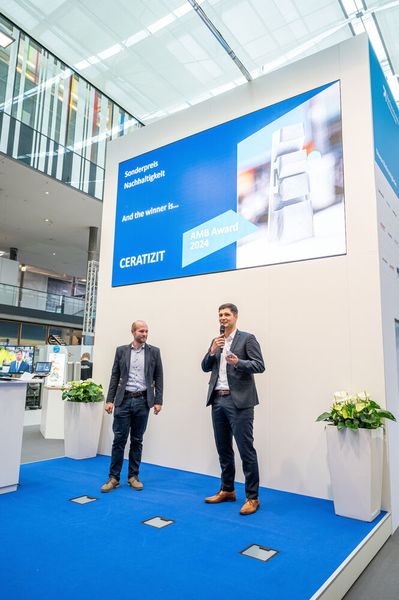 Den Sonderpreis Nachhaltigkeit II gewann Ceratizit S.A. mit einem Hartmetallfräser aus Sekundärrohstoffen. (Bild: Landesmesse Stuttgart GmbH & Co. KG)