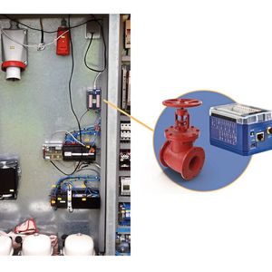 Einbausituation im Schaltschrank des Pumpwerks.(Bild:  Delphin, Stadtwerke Ennepetal)