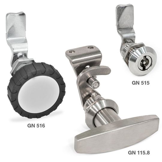 Diese drei Neulingen sind jetz im Portfolion von Ganter Norm aus Furtwangen zu finden. Es gibt neue Funktionskonzepte und Varianten aus Edelstahl. Hier mehr dazu ...(Bild:  Ganter)