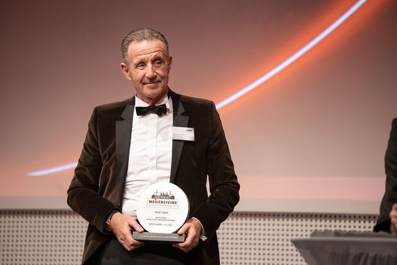 The milestone in the category of Powder & Bulk Solids Technology is awarded to Azo. (PROCESS)