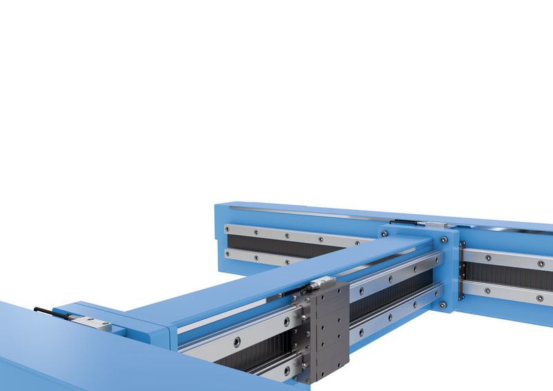 Safety zertifizierte magnetische Sensorik für das Motorfeedback an einer Gantry-Positionieranlage (Applikationsbeispiel Siko). (Siko)