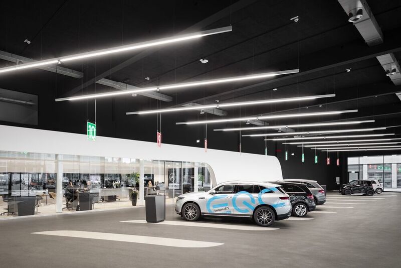 Zudem ist der Bau vollständig auf die Anforderungen der Elektromobilität ausgerichtet. (Daimler)