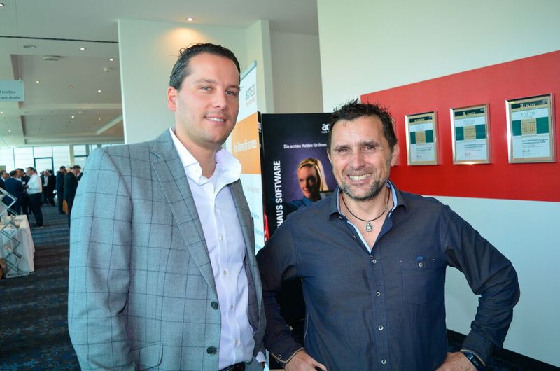 Thimo Groneberg (l., Busymouse) und Gerhard Dorner (nasdo). (IT-BUSINESS)