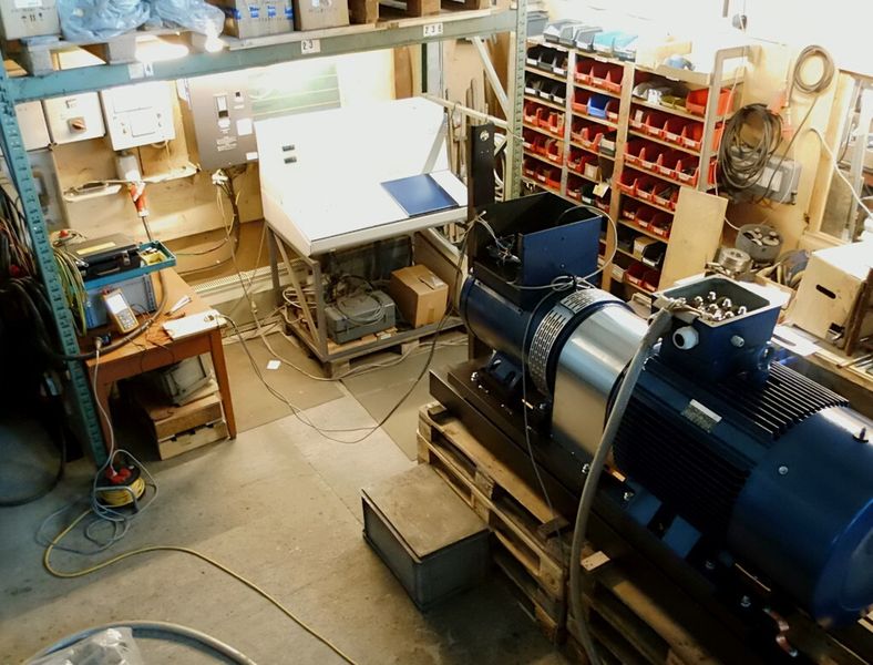 Die Motoren mit den neuen Turbowellen werden ebenso wie die Umformer im Werk in Gummersbach gefertigt. Jede Anlage wird dabei nach Kundenvorgaben speziell zusammengestellt und konstruiert. (Bild: Kemmerich Elektromotoren)