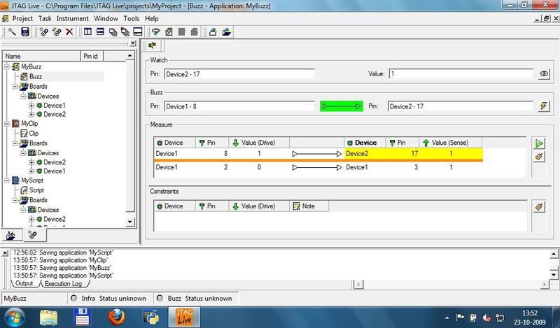 Bild 4: Zur JTAGLive-Softwarefamilie gehört das kostenlose Modul Buzz für den Verbindungstest zwischen Boundary-Scan-Bauteilen (JTAG)