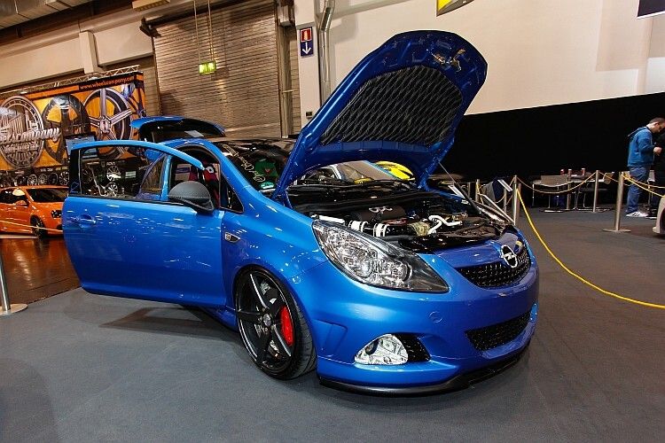 Das Siegerfahrzeug aus dem Jahr 2014: der Opel Corsa OPC von Christian Theegarten. Ausgestattet mit einem 1,6-Liter-Turboaggregat überzeugte das Fahrzeug mit vielen Details. (Foto: E-Mags-Media)