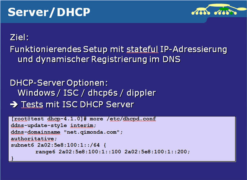 Schwierigkeiten gab es mit dem Dynamic Host Configuration Protocol (DHCP). Letztlich wurde der ISC-DHCP-Server auf Fedora genutzt.
 (Archiv: Vogel Business Media)