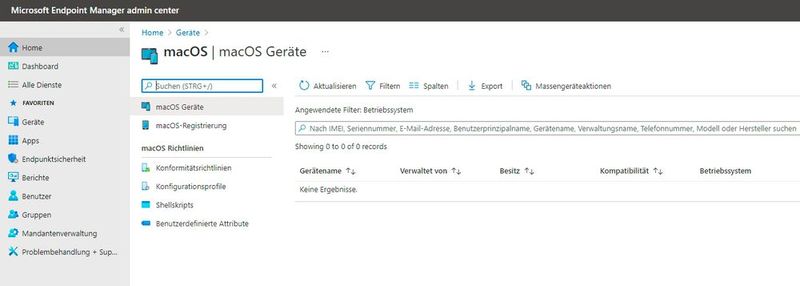 macOS im Endoint Manager anbinden. (Bild: Microsoft / Joos)
