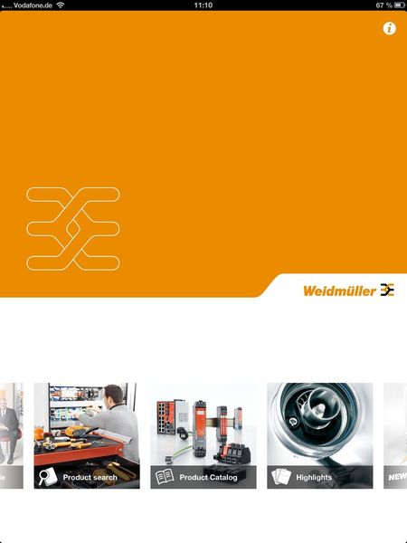  Mit der Katalog-App von Weidmüller erhält der User schnellen Zugang zur Produktwelt. ( Weidmüller)