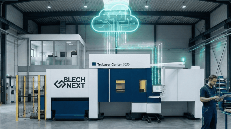 Blechnext offers sheet metal processors the Machine-as-a-Service partner model with a Tru Laser Center 7030 from Trumpf.(Image: Blechnext)