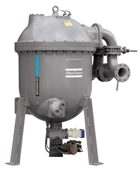 Bild 3: Eine Taupunktsteuerung trägt ebenfalls zur Senkung des Energieverbrauchs einer Druckluft-Anlage bei. Adsorptionstrockner wie dieser MD 2500 VSD erreichen Drucktaupunkte von -20 oder -40 °C. (Archiv: Vogel Business Media)