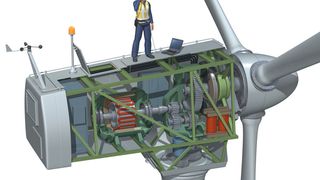 Um die Funktion einer Windkraftanlage genau überwachen zu können, müssen vielfältige Messaufgaben gelöst werden.  (Bild: Sika)