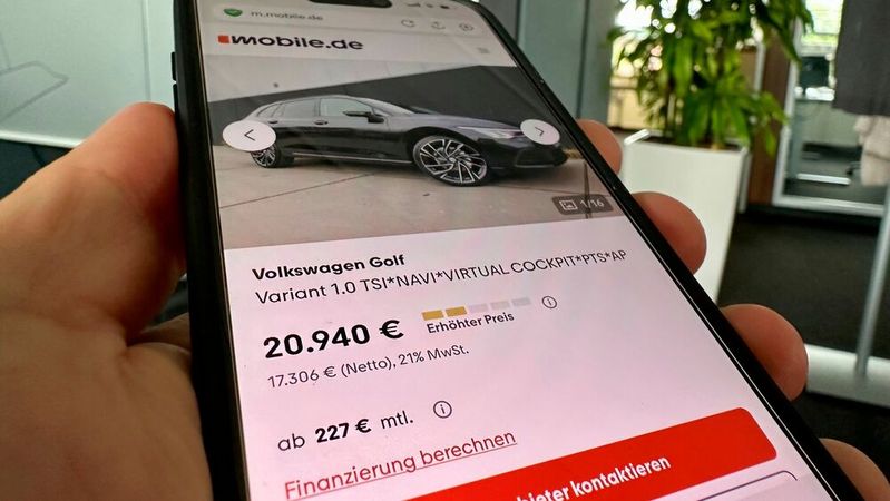 Mobile.de hat sein System für Preisbewertungen in Fahrzeuginseraten von Händlern übearbeitet. Händler reagieren auf die Umstellungen teils äußerst kritsch.(Bild:  Achter – VCG)