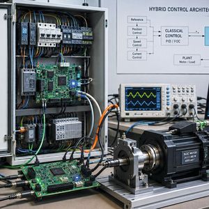 Das Testszenario am Beispiel eines Stellantriebsaktuators sollte zeigen, wie KI und Reinforcement Learning die Motorregelung auf Embedded Controllern unterstützen kann.(Bild:  Burger Engineering)