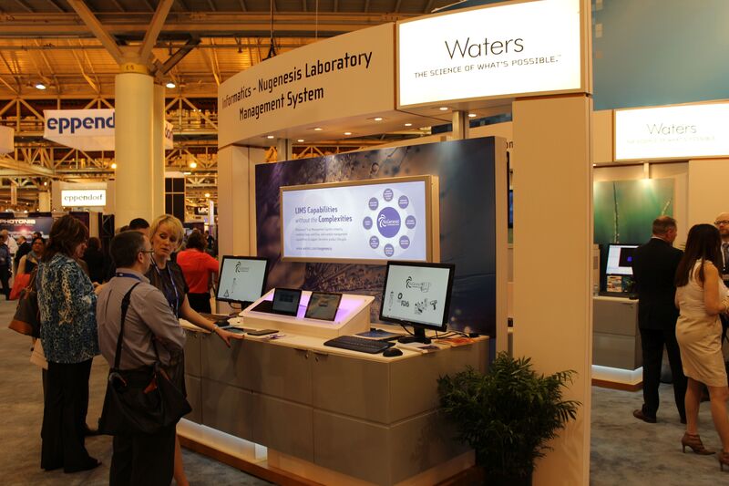 Waters präsentierte u.a. seine neue Laborsoftware-Lösung Nugenesis LSM. (Bild:Platthaus/LABORPRAXIS)