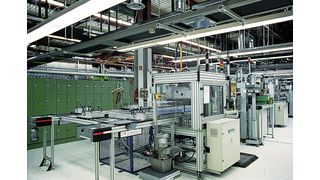 Werkstückträger-Umlaufsystem für Motor- und Getriebemontage. (Universität Wuppertal/Vorwerk)