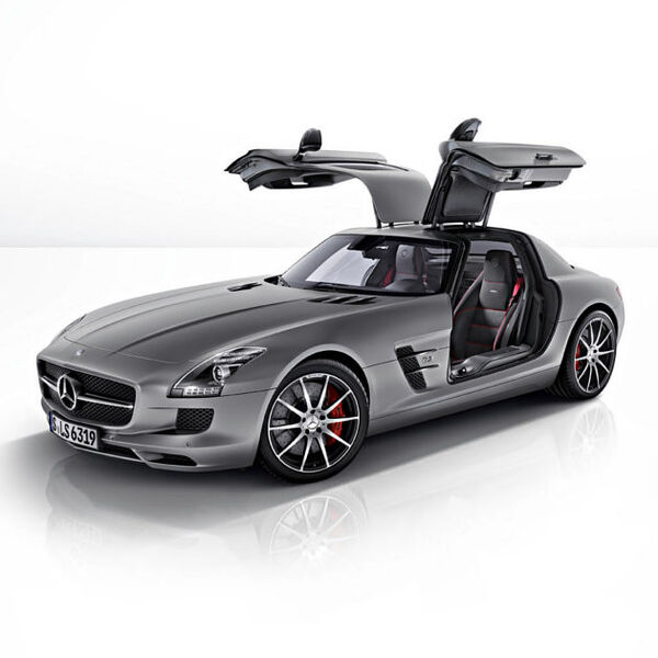 Hier geht es ausschließlich um Sport auf Rennstrecken: Im Oktober präsentiert Mercedes-Benz auf dem Pariser Automobilsalon den SLS AMG GT. (Mercedes Benz)
