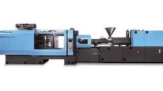 5500-kN-Spritzgießmaschine der Baureihe Elexis S, bei der die Werkzeugschließeinheit verbessert wurde. Das Ergebnis sind verkürzte Zykluszeiten. (Archiv: Vogel Business Media)