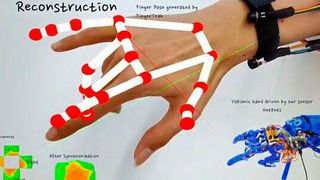 Miniatur-Wärmebildkameras und ein Deep-Learning-Algorithmus tracken die Handbewegung. (Bild: University of Wisconsin–Madison)