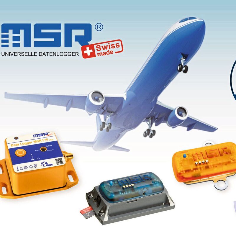 Erfüllen verschärfte Luftfracht-Sicherheitsbedingungen: MSR-Transport-Datenlogger. 