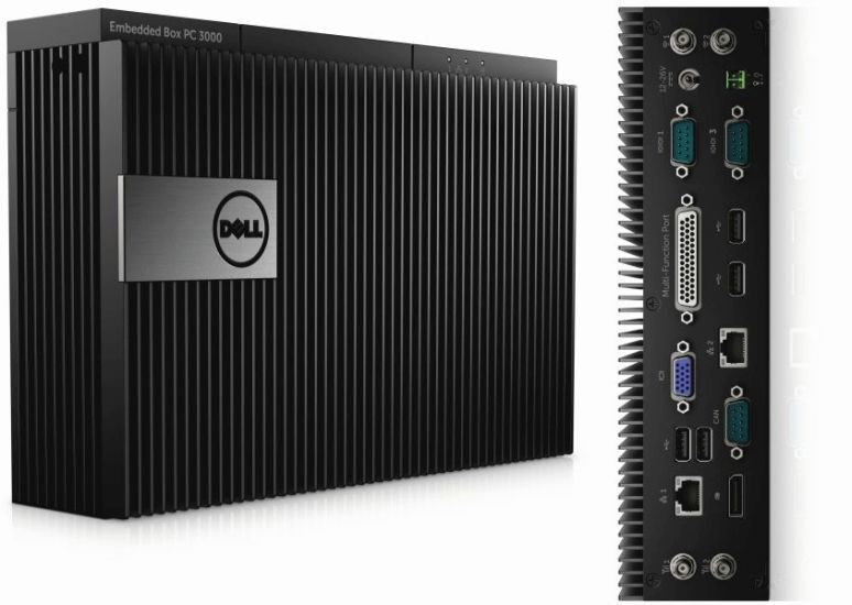Dell: Embedded-Box-PC 3000 und 5000 sind lüfterloser Geräte, die headless oder mit Tastatur, einer Maus und einem Monitor genutzt werden können. (Dell)