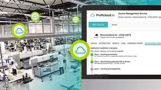 Digitale Services als Applikationen analysieren Sensordaten, bewerten Energieverbräuche und optimieren die Parameter der Maschine selbstständig. Mit den Auswertungen sollen die Effizienz sowie die Ausfallzeiten der Maschinen verbessert werden. (Bild: Phoenix Contact)
